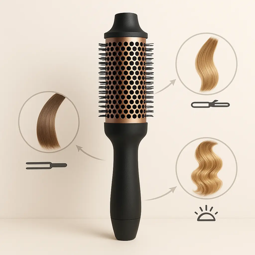 TIVIA GLOWPRO - Brosse chauffante 3 en 1 TIVIA