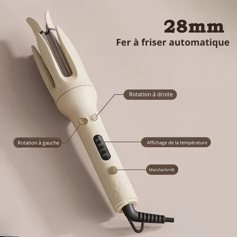 TIVIA CURLPLUS - Fer à boucle automatique
