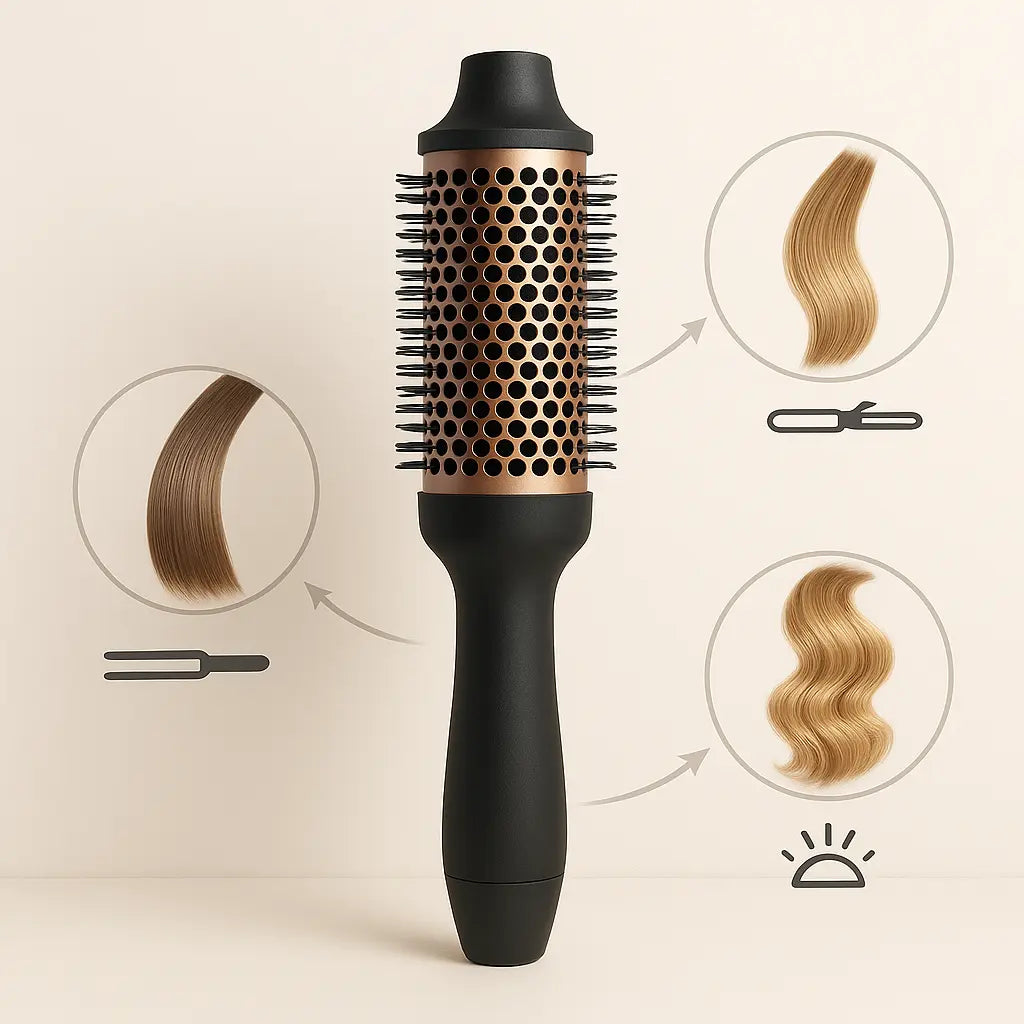TIVIA GLOWPRO - Brosse chauffante multifonctions TIVIA