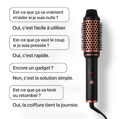 Brosse chauffante 3 en 1 - TIVIA GLOWPRO TIVIA